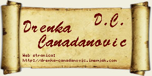 Drenka Čanadanović vizit kartica